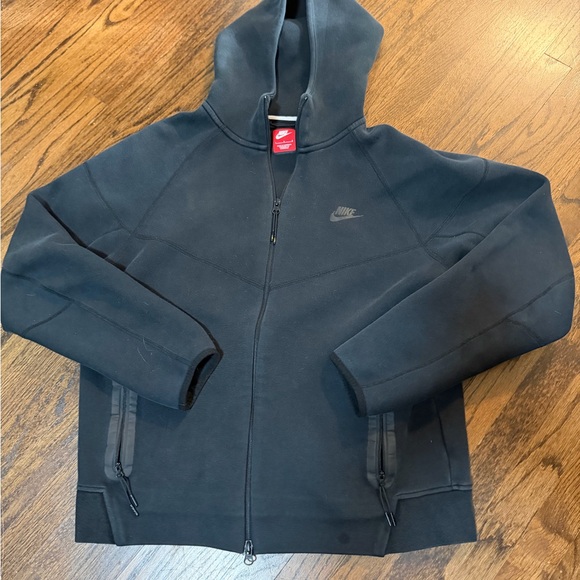 Nike Men's Black Full-Zip Hooded Jacket - Picture 3 of 10